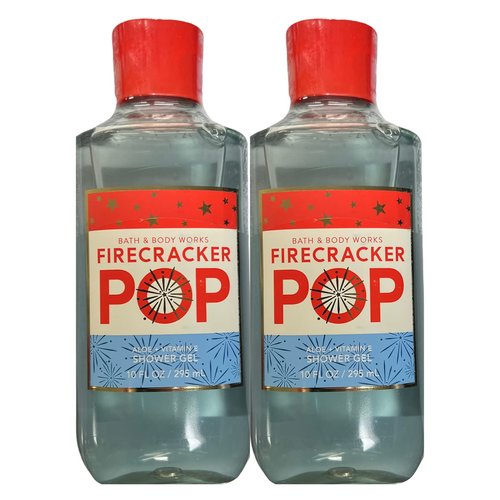 Bath and Body Works Shower Gel Gift Sets For Women 10 Oz 2 Pack (Firecracker Pop)