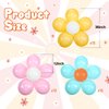 Hiboom 72 Pcs Groovy Retro Hippie Balloons Boho Daisy Party Balloons 12 Inch Rainbow Daisy Flower Butterfly Peace Sign Latex Balloons for Kids Girls Two Groovy Birthday Party Decoration Supply (Fresh)