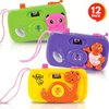 Kids Camera Toy Set with Images in Viewfinder (12PCs) Pretend Play for Toddlers/Kids, Great for Birthday Party Favors for Kids 3-5, Goody Bags Birthday Gifts, Toddler Party Favors, Goody Bag Stuffers