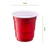 Comfy Package [100 Count] 2 oz. Mini Plastic Shot Glasses - Red Disposable Jello Shot Cups