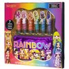 Townley Girl Rainbow High 7 Pcs Makeup Set with 6 Flavored and Swirled Lip Glosses & Bonus Bag for Girls Ages 6+ Perfect for Parties, Sleepovers and Makeovers