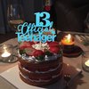 1 PCS 13 Official Teenager Cake Topper Glitter 13th Birthday Cake Pick Decorations for Teen 13th Birthday Party Supplies Blue