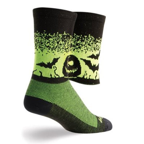 SockGuy Crew 6in Eerie Cycling/Running Socks (Eerie - S/M)