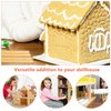 LUOZZY 80 Pcs Miniature Dollhouse Flooring 1: 12 Dollhouse Accessories 3.93X0.59 Inch Mini Wooden Dollhouse Floor Boards Mini Rectangular Tiles Dollhouse Floor Decor
