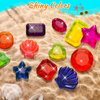 JULBEAR 20 Pcs Diving Gem Pool Toys, Colorful Big Dive Gems Pool Toys Underwater Swimming Pool Toys Precious Crystals Treasure Jewels Swim Pool Beach Toys Diving Gems for Pool for Kids
