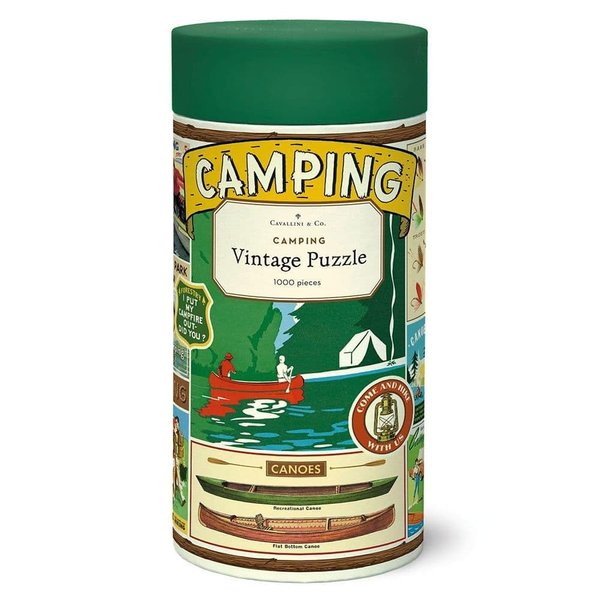 Cavallini 1000 Piece Puzzle, Camping (PZL/Camp)