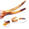 Fodattm 12PCS Professional Hairdressing Salon Duckbill Clip Plastic Non Slip Alligator Hairpin Simple Hairgrip Hair Clip Hair Barrettes for Hair Styling and Sectioning (Length -3in, Brown)