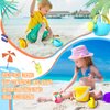 Gemscream 6 Pcs Watering Can Set Small Plastic Beach Watering Can Bath Toy Toddler Gardening Equipment Toy Soft Watering Pail for Girl Boy Beach Toys for Outdoor Beach Garden