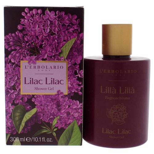 L'Erbolario Lilac Lilac Shower Gel - Body Wash Gently Caresses and Cleanses Your Skin - Perfumed and Relaxing Body Foam - Scented Shower Gel - Refreshing and Invigorating Bath Gel - 10.1 oz