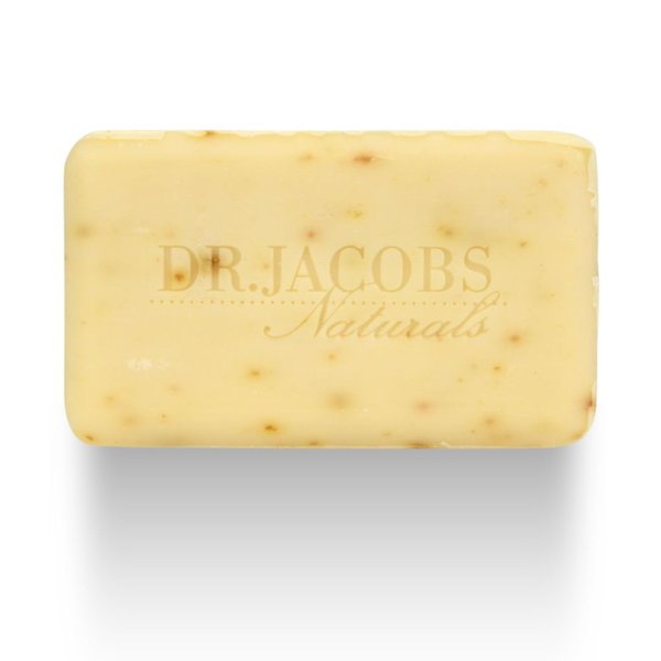 Dr Jacobs Naturals Pure Castile Bar Soap - Triple Milled Loofah Exfoliating Castile Bar Soap, 5 oz. - Free of Parabens, Sulfates, Synthetics, Gluten and GMO (Citrus Crush Cocktail)
