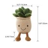 XZJMY 1Pack Succulents Plush Toy,Potted Plant Stuffed Plush Pillow Decoration,Cute Plants Plush Toy, Plush Toy Gift for Kids Girls (Khaki,Succulents)