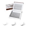 THE LASH SUPPLY 450 Fans, 7D Wispy Wet Look Fake Eyelashes, Handmade Promade Fan Mega Box, C/D Curl, 10-18mm Mix Length, 0.05 Thickness, Hydrated Effect for Natural and Soft, Mix Pack