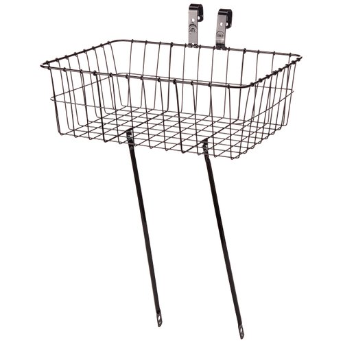 Wald 139 Front Bicycle Basket (18 x 13 x 6, Black)