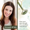 Beautyfrizz Jade Face Roller - Jade Roller for Face and Gua Sha Massage Tool - Gua Sha and Jade Roller - Guasha Tool for Face - Skin Care Gift Set