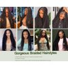 Deep Wave Bulk Human Hair for Braiding Boho Braids Human Hair for Bohemian Knotless Braids Braiding Hair Micro Braiding Hair No Weft Human Hair Extensions 2Bundles(Natural Black#,18inch)