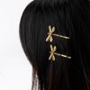 SHIDOW Dragonfly Hair Clips, Wedding Retro Antique Barrette, Bridal Headdress Head Wear Styling Hair Accessories for Girls Ladies Bobby Pins Hair pins French (8 Pcs) (Gold)