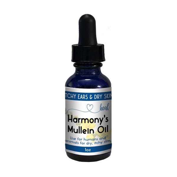 Happy Energy Amazing Life H.E.A.L. Mullein Ear Oil 1oz - Natural Blend with Mullein, Calendula, Lemon, Grapeseed, and Vitamin E Oils for Gentle Ear Care