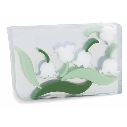Primal Elements Glycerin Bar Soap | Helps All Skin Types, Sensitive, Oily & Dry Skin | NO PARABENS, VEGAN, GLUTEN FREE, 100% VEGETABLE BASE - (Lily of the Valley)