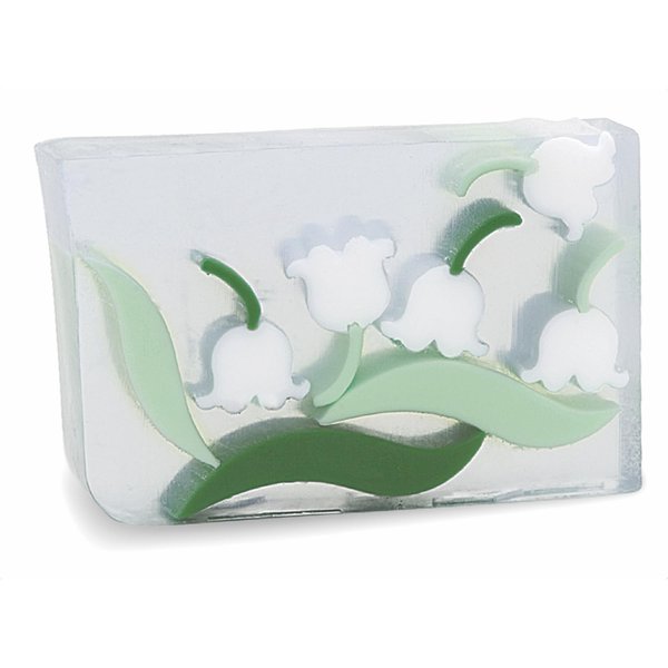 Primal Elements Glycerin Bar Soap | Helps All Skin Types, Sensitive, Oily & Dry Skin | NO PARABENS, VEGAN, GLUTEN FREE, 100% VEGETABLE BASE - (Lily of the Valley)