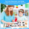 Toddler Sorting Toys, Sensory Toys,Fruits Dinosaurs Animals Insects Balls Food Fish Poultry Sorting Matching Playsets, Montessori Toys for 3 Years, Boys and girls Infant Preschool Learning Toys