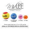 Midlee Red White & Blue Mini Dog Tennis Balls- Set of 12-4th of July