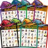 Fancy Land Halloween Bingo Game for Kids 24 Players Halloween Die-Cut Bingo Cards Party Favors Activity Supply