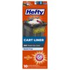 Hefty Cart Liner Trash Bags, 65 Gallon, 10 Bags
