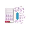KISS Gel Fantasy, Press-On Nails, Nail glue included, 'One Day Jelly', Light Purple, Medium Size, Almond Shape, Includes 28 Nails, 2G Glue, 1 Manicure Stick, 1 Mini File
