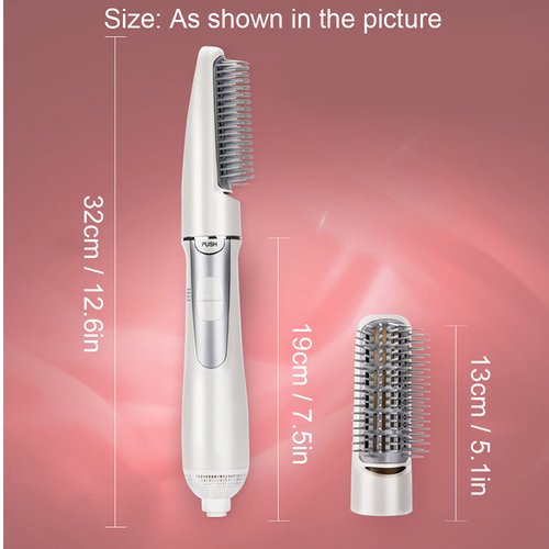 2 in 1 Hair Dryer Brush, Negative Ion Anti-frizz Hot Air Brush Blower, Professional Electric Household Hair Curling Comb, Protable Hair Dryer Comb Machine