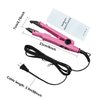 janelove Hair Extensions Iron, Fusion Keratin Hair Extensions Tool with 2 Bags Keratin Glue Granule Beads, Adjustable Temperature 210-390F, US Plug (Pink)