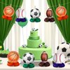 12pcs Sports Themed Birthday Party Decorations Sports Table Honeycomb Centerpieces Baseball Soccer Football Basketball Table Centerpieces Sports Themed Table Toppers Birthday Party Supplies for Boys