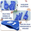 Sinmoe 24 Pcs Sports Fan Foam Finger Mini Foam Fingers Foam Hand Foam Finger 1 for Sports Themed Birthday Party Supplies Sport Events Baseball Basketball Soccer Team Gifts (Dark Blue)