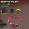VONADO Light Compatible with lego-heart-ornament-40638 Valentine Flowers Heart Wreath Frame, Lighting Set Compatible with Ornament Heart Legos Set 40638 Gift for Adults (No Models)