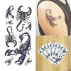 3D Scorpions Temporary Tattoo Sticker, Body Art Tattoo Stickers Waterproof Fake Stick on body for Men Woman (Scorpion)