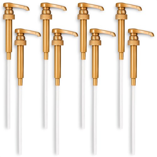 8Pcs Coffee Syrup Dispenser for Coffee Bar - Coffee Syrup Pumps for Torani Syrup Bottles Coffee Pump Dispenser Davinci Syrup Pump Bottle - 750ml Syrup Pump Coffee Creamer Pump Bottle