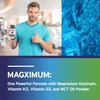 Trio Nutrition MagX Magnesium Glycinate, Vitamin D3, Vitamin K2 & MCT Oil | Chelated Magnesium Supplement | Calm, Relaxation & Recovery | Be Well Rested & Start Your Day with Magximum