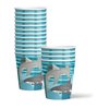 Shark Birthday Party Supplies - Ocean Animal Theme Party Supplies - Coral Reef Party Supplies | Tableware Set Includes Plates, Napkins and Cups | Kit for 16