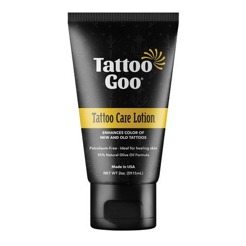 Tattoo Goo Aftercare Lotion Soothing, Color Brightening Skin Moisturizer - Healing Treatment with...