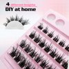 Eyelash Extension Kit Fluffy DIY Lash Clusters Kit Individual Cluster Lashes Kit with Strong Hold Lash Bond and Seal and Lash Applicator 10-16MM MiX Cluster Eyelashes DIY at Home, by TIMELYBS