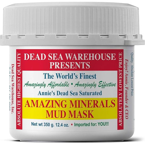 Dead Sea Warehouse – Amazing Minerals Mud Mask – 12.4 OZ – Dead Sea Mud Cleansing Mask – Mineral Rich – Helps Exfoliate, Purify, & Nourish Skin