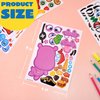 JOYIN 24PCS 9"x6" Make a face Stickers for Kids, Make Your Own Safari Animal Stickers, Jungle Party Favors Kids Crafts, Goodie Bags Stuffers for Kids, Classroom Rewards