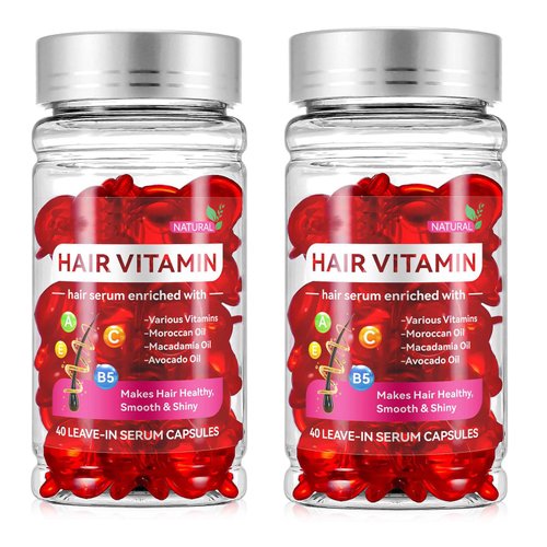 Axnzp 2 Boxs Hair Vitamin Serum, Hair Treatment Serum Oil Capsule for Repair Frizzy &amp; Dry Hair.