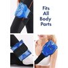 Medical Grade Pain Relief Flexible Ice Pack for Injuries | Dual Sided Soft Plush Hot Pack + Flexible Gel Beads Reusable Ice Pack | Great for Knee, Sciatica, Back, Neck Pain | Bonus Extension Straps