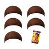 Red by Kiss Stocking Wig Cap 5 PCS (Dark Brown)
