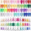 BORN PRETTY Acrylic Powder Set 36 Colors Spring Summer Acrylic Nail Powder Nude Pink Red Green Blue Purple Professional Polymer 3D Acrylic Nail Art Kit for French Nails Extension Nail Carving