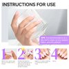 Gelike EC Nail Ridge Filler: Natural Nail Growth Treatment for Weak and Damaged Nails, Protein Nail Hardener for Home Salon Work, Light Milky Wihte