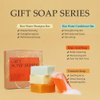Yeokoe Travel Gifts Turmeric Soap Bar and Rice Water Shampoo Bar, Conditioner bar,Kojic acid bar 4 bars for Body,Face and Hair,Deep Cleansing,Travel Toiletries,Gifts For Women
