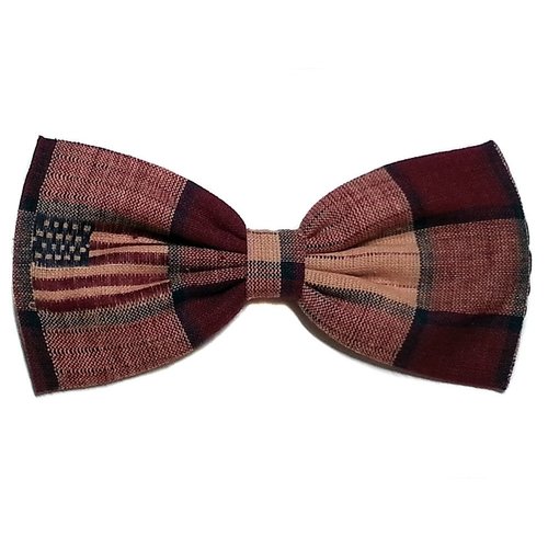 EmilyRose Couture Patriotic Hair Bow Collection (Barrette, Old Country U.S. Flag)
