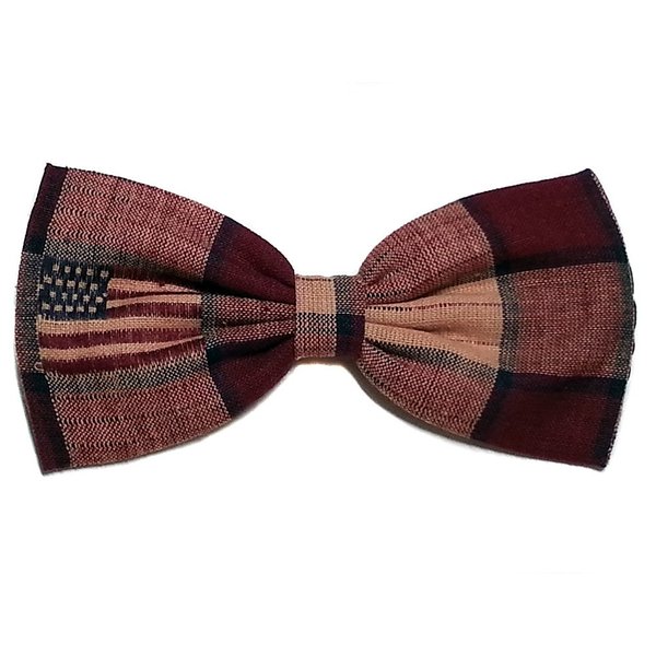 EmilyRose Couture Patriotic Hair Bow Collection (Barrette, Old Country U.S. Flag)