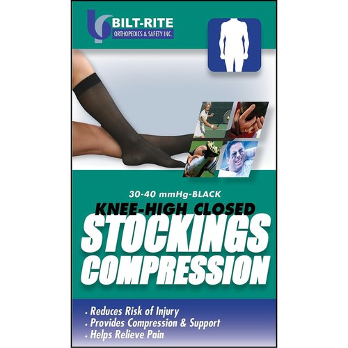 Bilt-Rite Mastex Health 10-74100-MD Knee High Stockings, Sand, Medium
